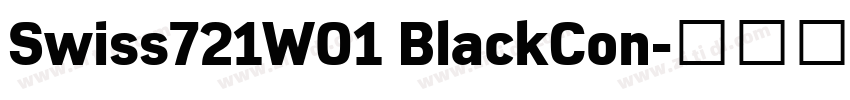 Swiss721W01 BlackCon字体转换